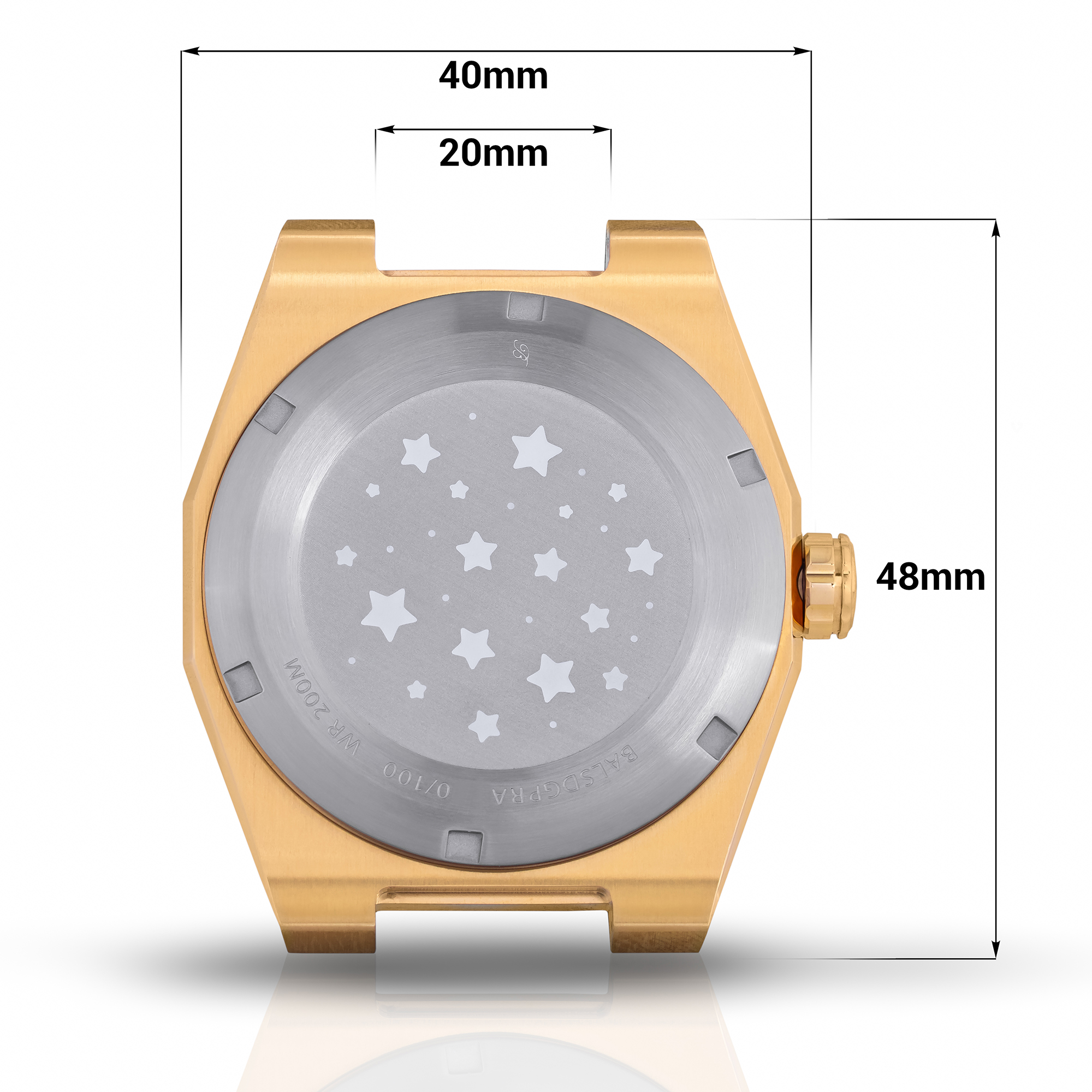Balticus BALSDGPRA Gwiezdny Pył Awenturyn 40mm Power Reserve Automatic zegarek sportowy Gwiezdny Pył - miniatura 5