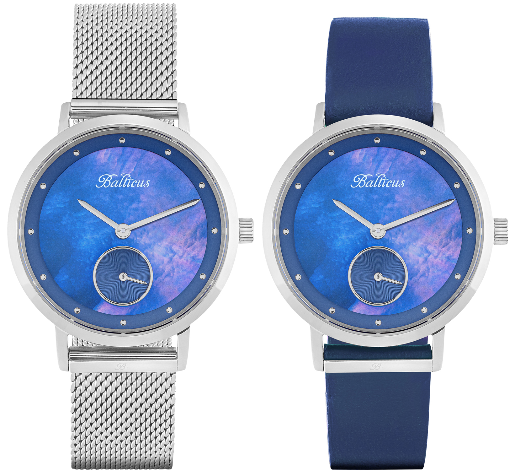 Balticus BLT-BALNSSNBL Sky New Sky Silver Dark Blue Pearl zegarek damski klasyczny szafirowe - miniatura 3