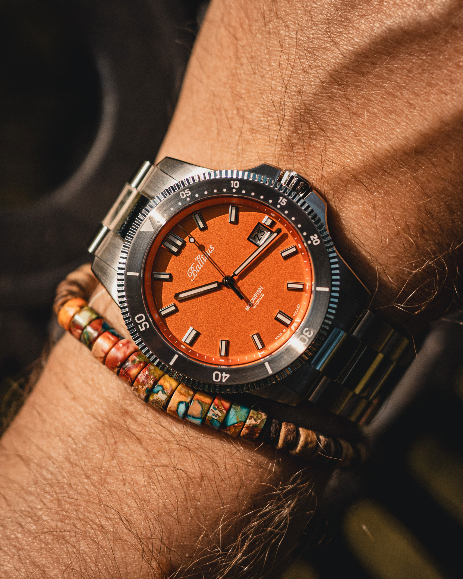 Balticus BLT-BTMFOR Moonfish Moonfish - Orange - Limited Edition 70szt zegarek męski klasyczny szafirowe - miniatura 7