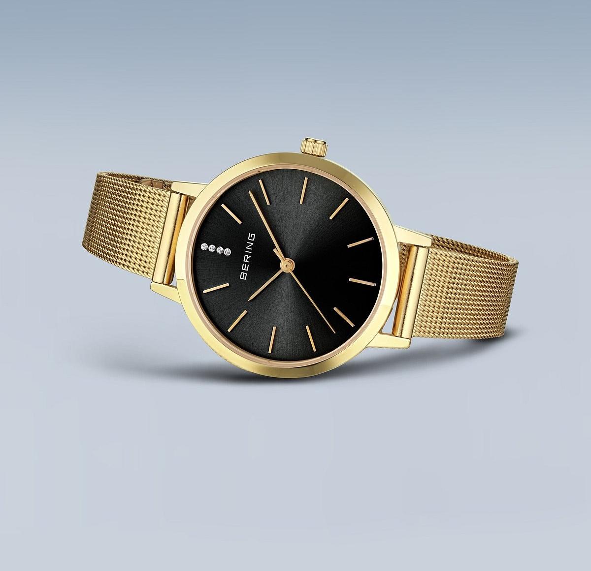 Bering 13434-332 zegarek złoty klasyczny Classic bransoleta