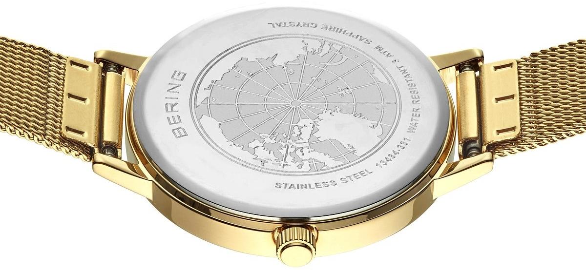 Bering 13434-334-GWP Classic Classic klasyczny zegarek złoty - miniatura 12
