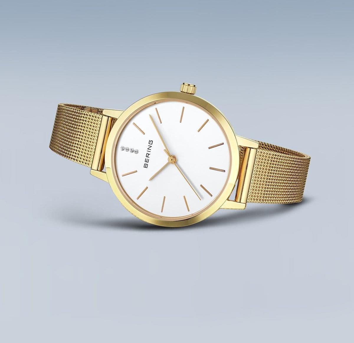Bering 13434-334-GWP zegarek złoty klasyczny Classic bransoleta - miniatura 8
