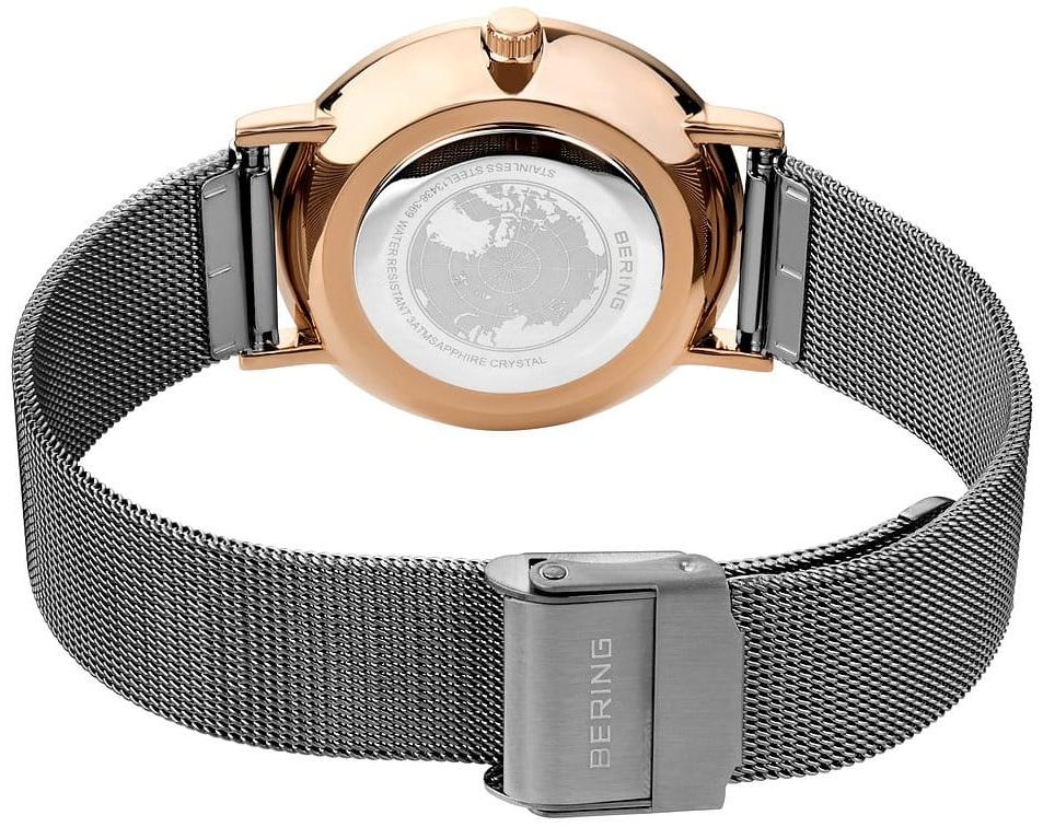 Bering 13436-369 Classic fashion-modowy zegarek różowe złoto