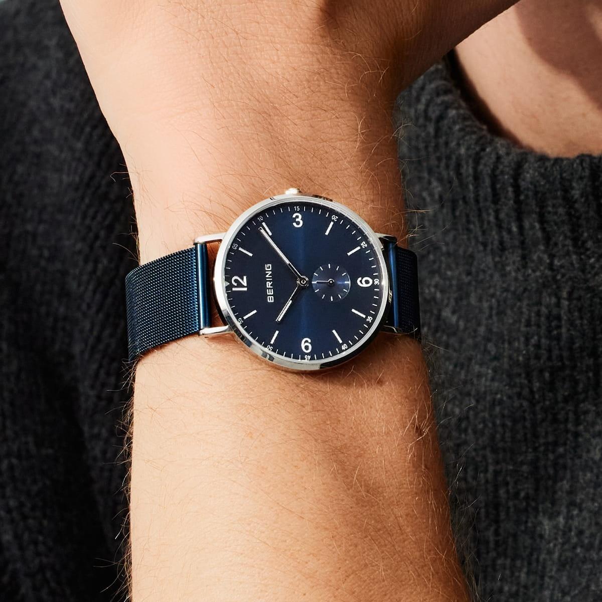 Bering 14040-307 Classic zegarek męski klasyczny szafirowe