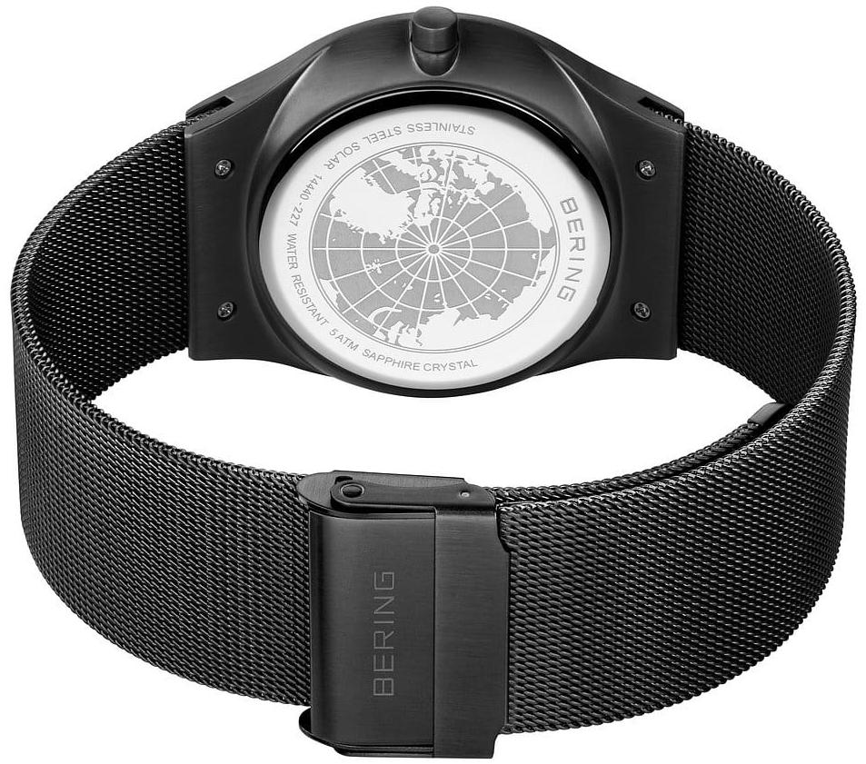 Bering 14440-227 Solar klasyczny zegarek czarny