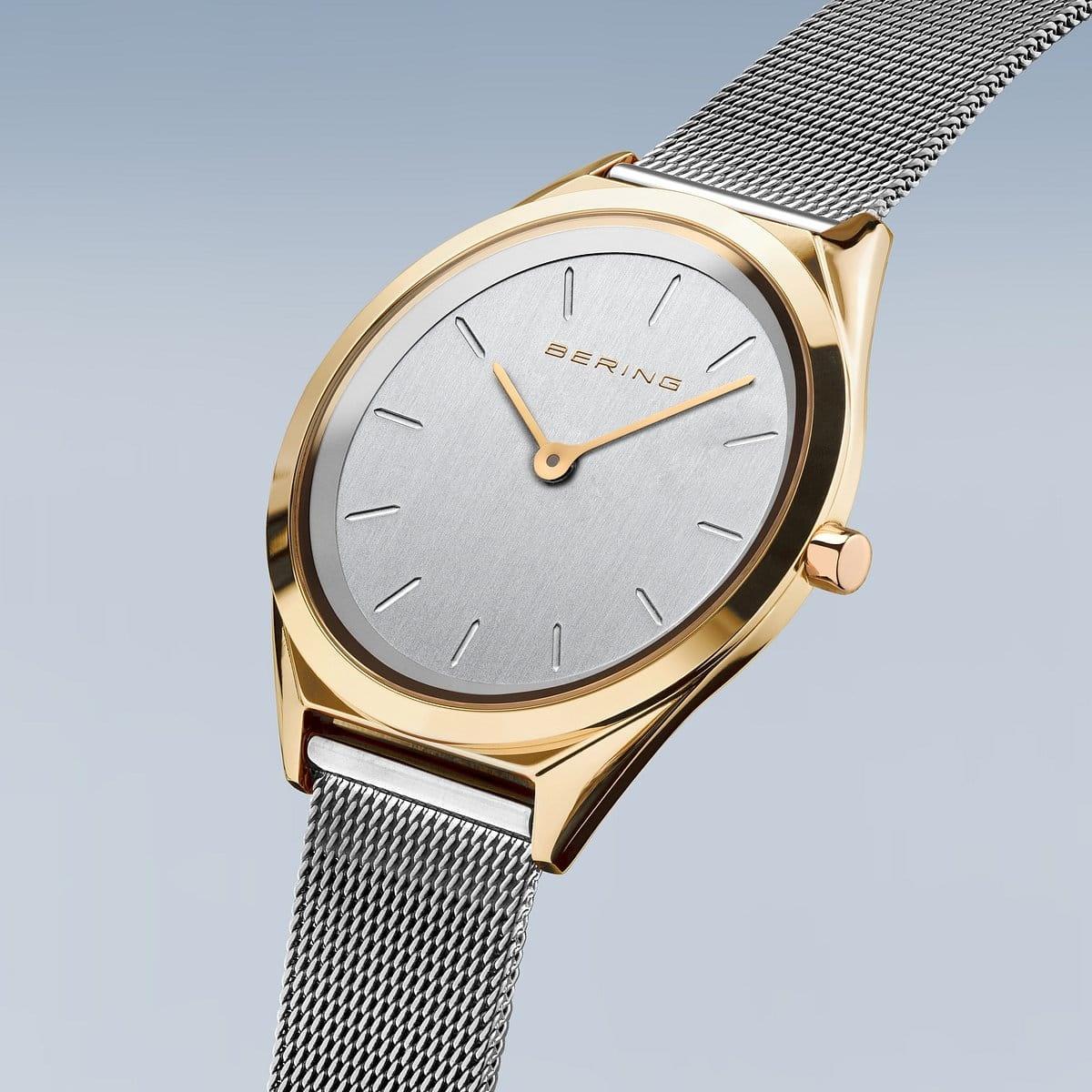 Bering 17031-010 zegarek złoty klasyczny Ultra Slim bransoleta