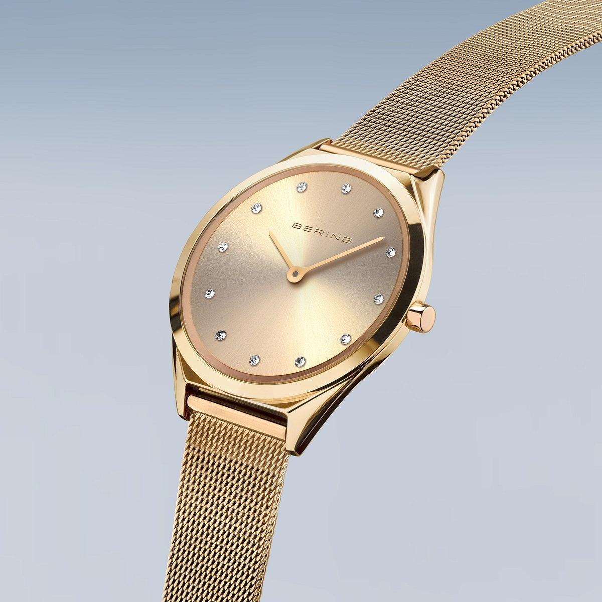 Bering 17031-333 zegarek złoty klasyczny Ultra Slim bransoleta