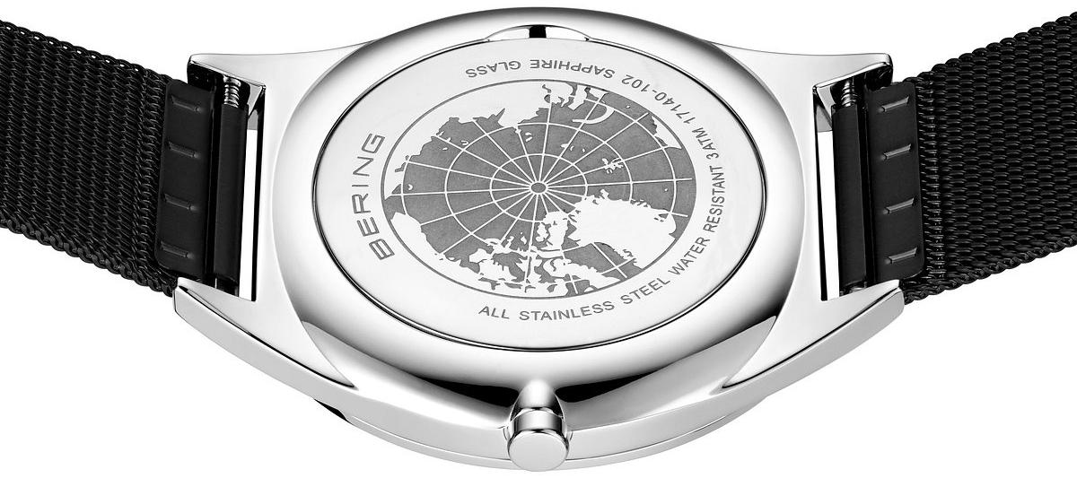 Bering 17140-102 zegarek męski klasyczny Ultra Slim bransoleta