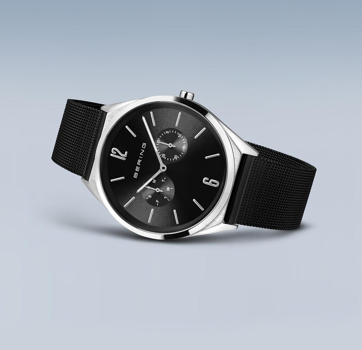 Bering 17140-102 zegarek srebrny klasyczny Ultra Slim bransoleta