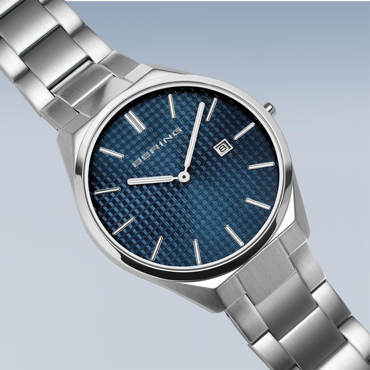 Bering 17240-707 zegarek srebrny klasyczny Ultra Slim bransoleta - miniatura 5
