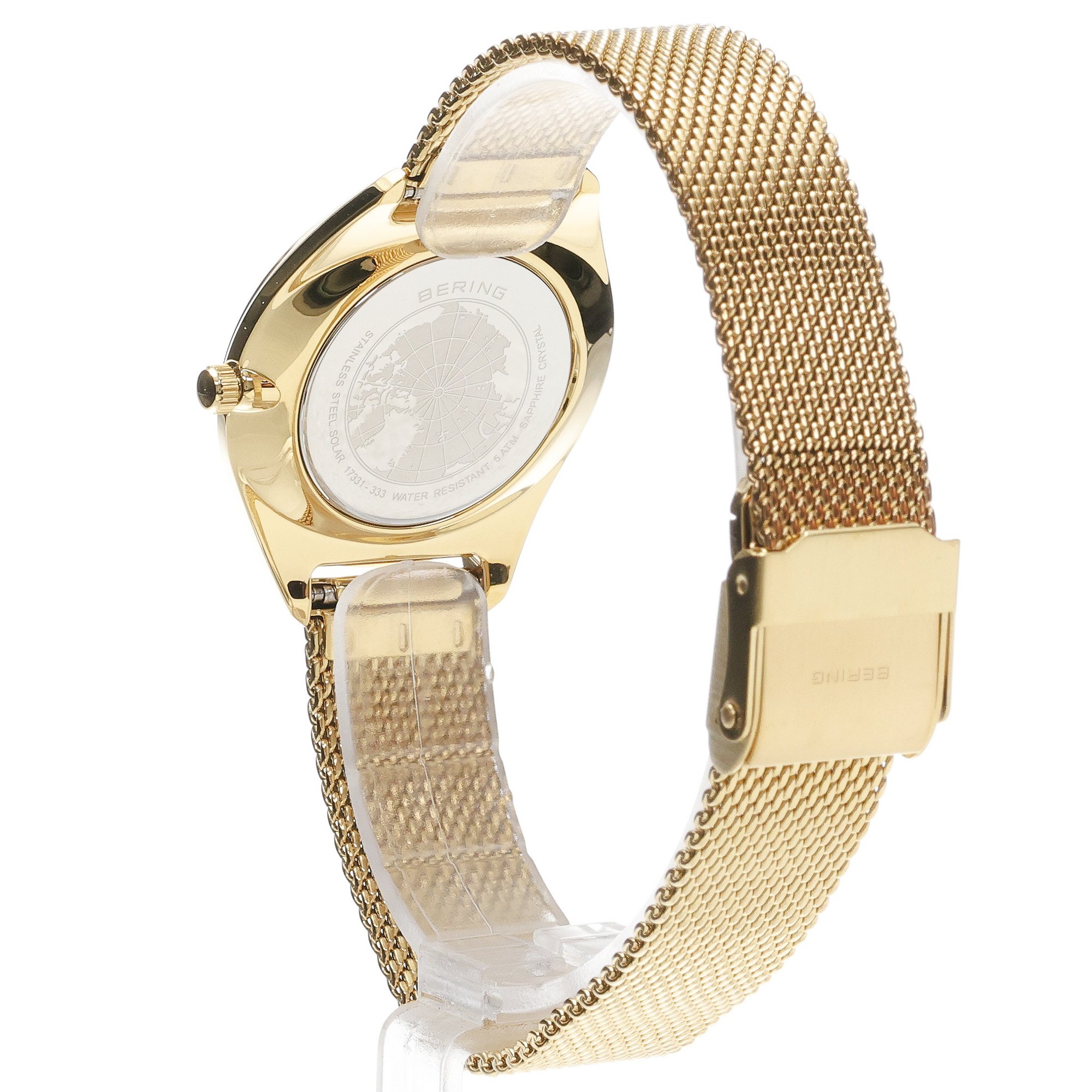 Bering 17331-333 Lady Solar klasyczny zegarek złoty