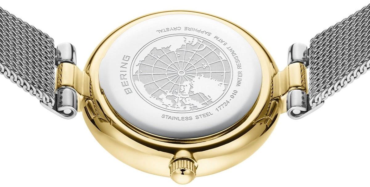 Bering 17724-010-GWP Classic Diamond Gift Set Bering biżuteryjny zegarek srebrny