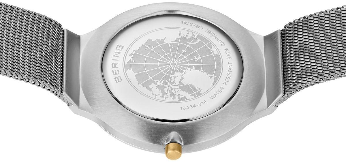 Bering 18434-010 zegarek srebrny klasyczny Ultra Slim bransoleta - miniatura 5