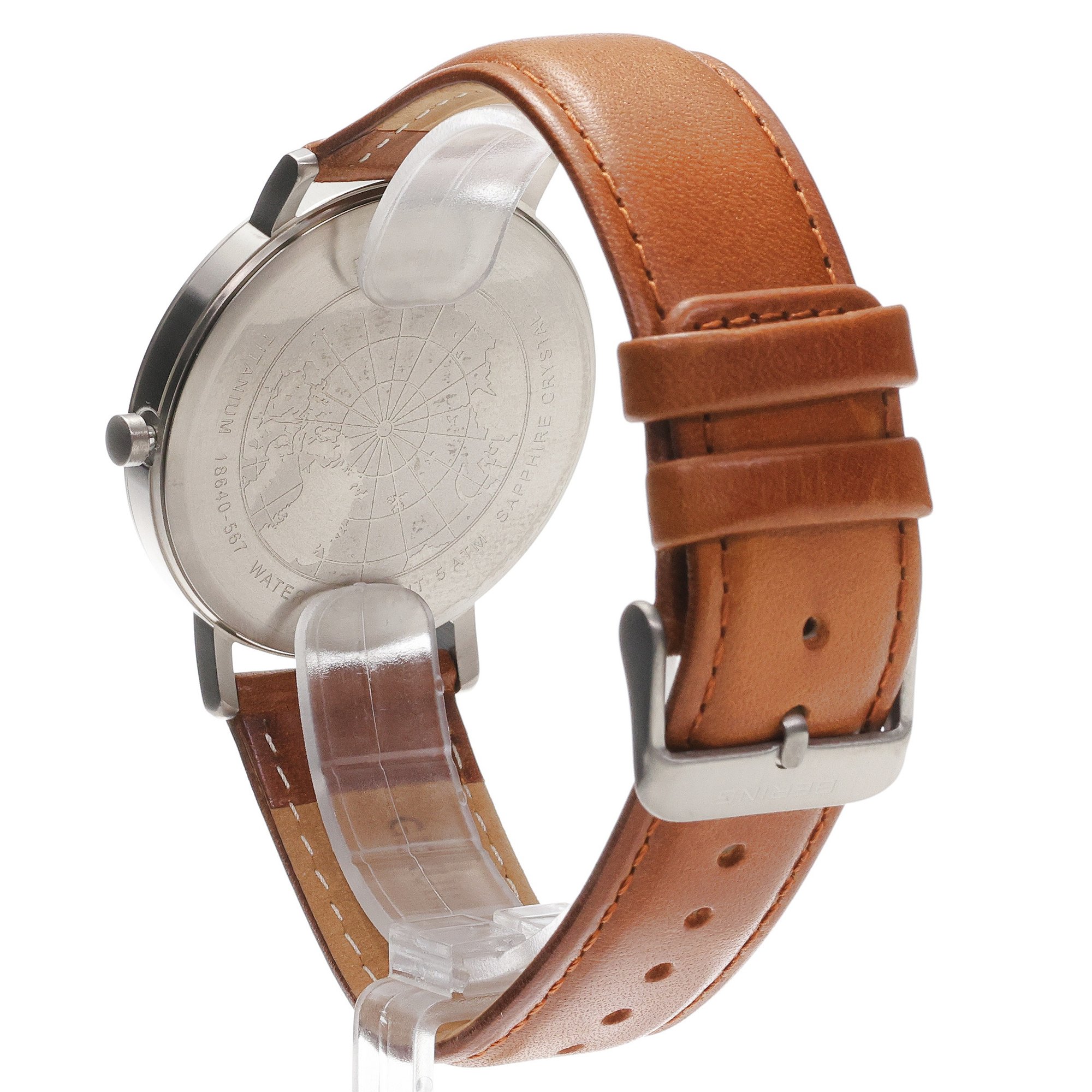 Bering 18640-567 Titanium klasyczny zegarek szary