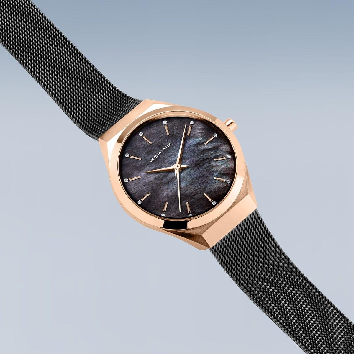 Bering 18729-166 zegarek różowe złoto klasyczny Ultra Slim bransoleta
