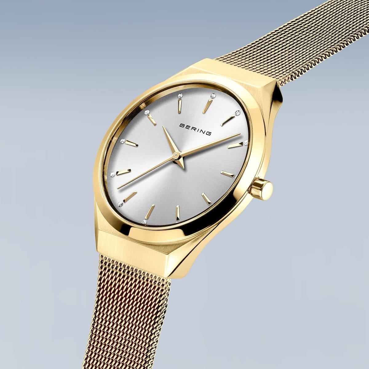 Bering 18729-330 zegarek złoty klasyczny Ultra Slim bransoleta