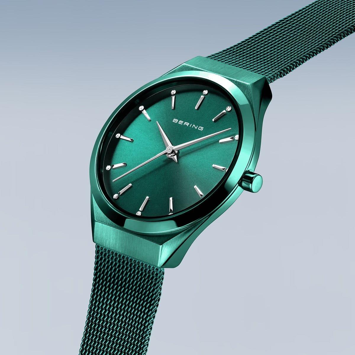 Bering 18729-888 Ultra Slim klasyczny zegarek zielony