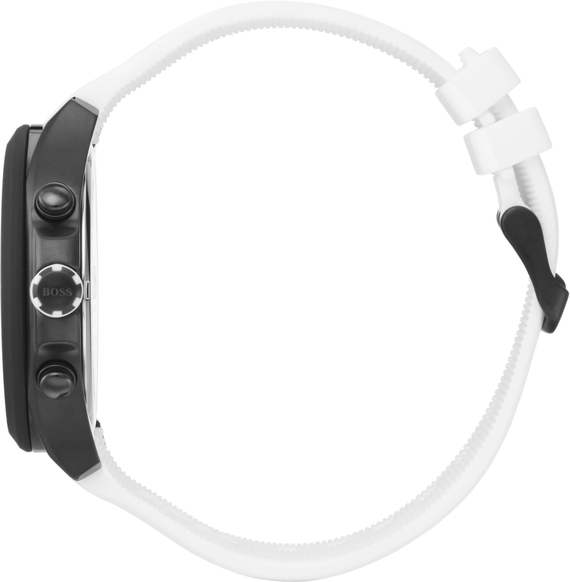 Boss 1513718 zegarek srebrny fashion-modowy Męskie pasek