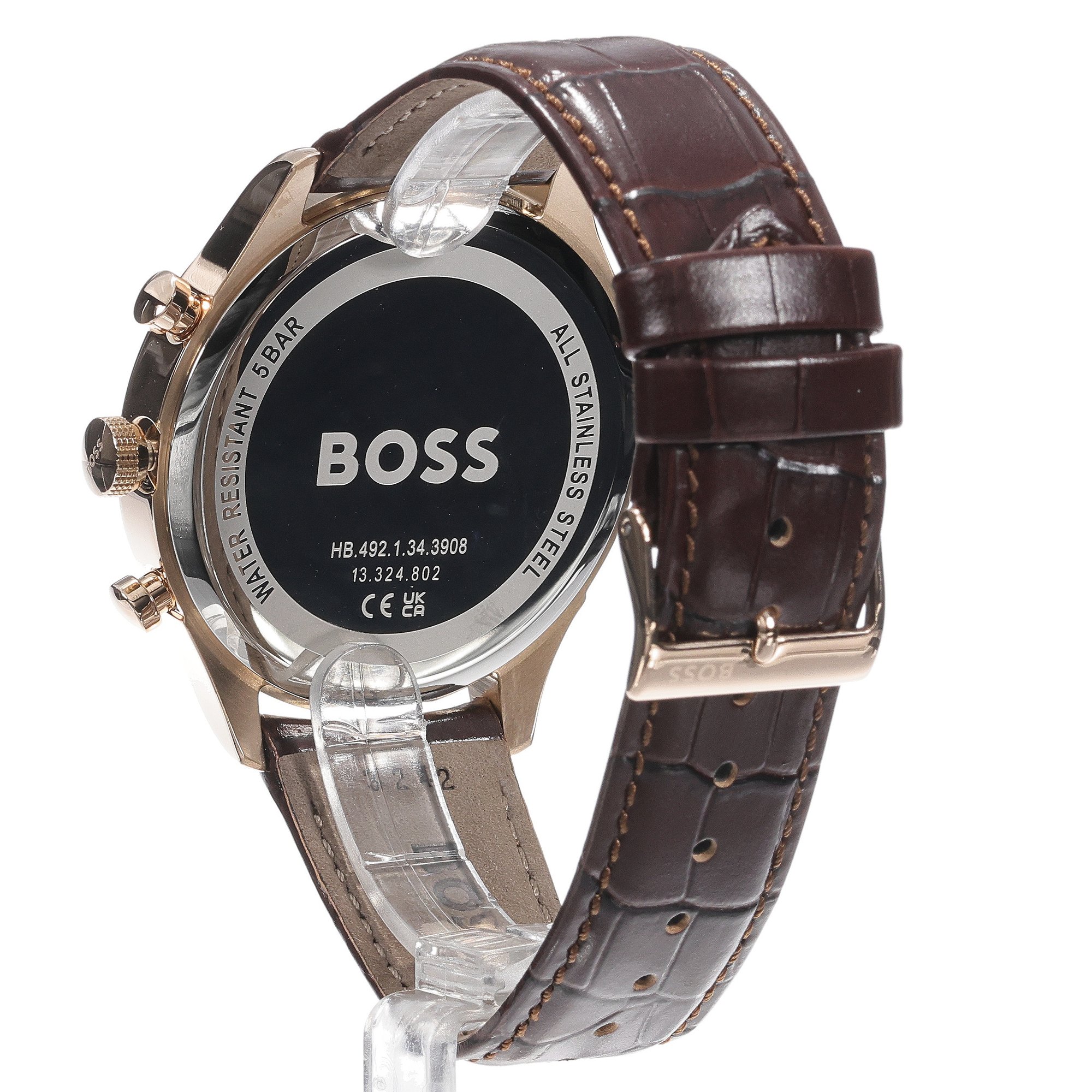 Boss 1514050 zegarek różowe złoto klasyczny Męskie pasek