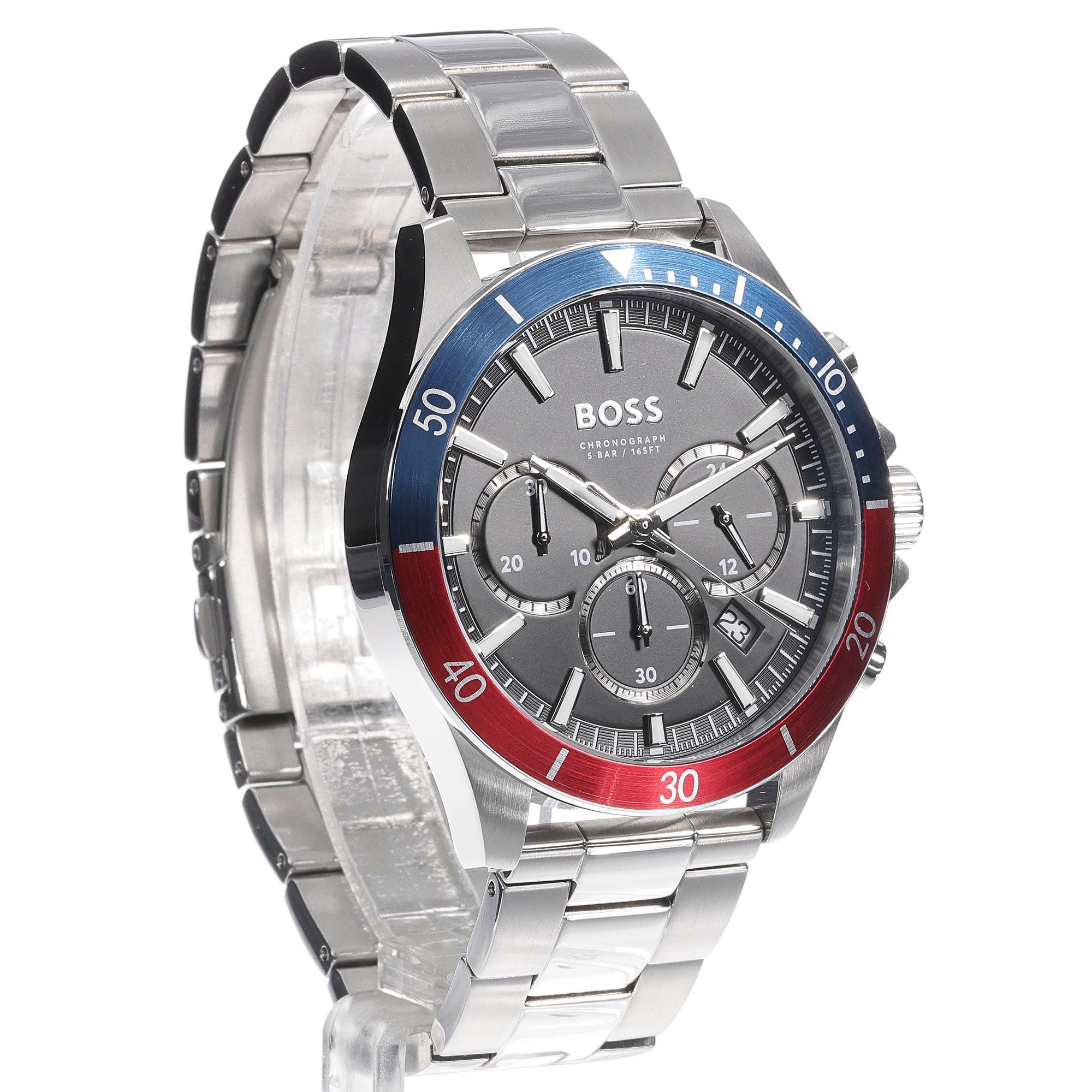 Boss 1514108 zegarek srebrny sportowy Męskie bransoleta
