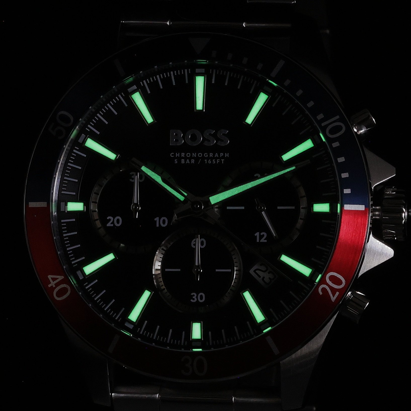 Boss 1514108 zegarek srebrny sportowy Męskie bransoleta