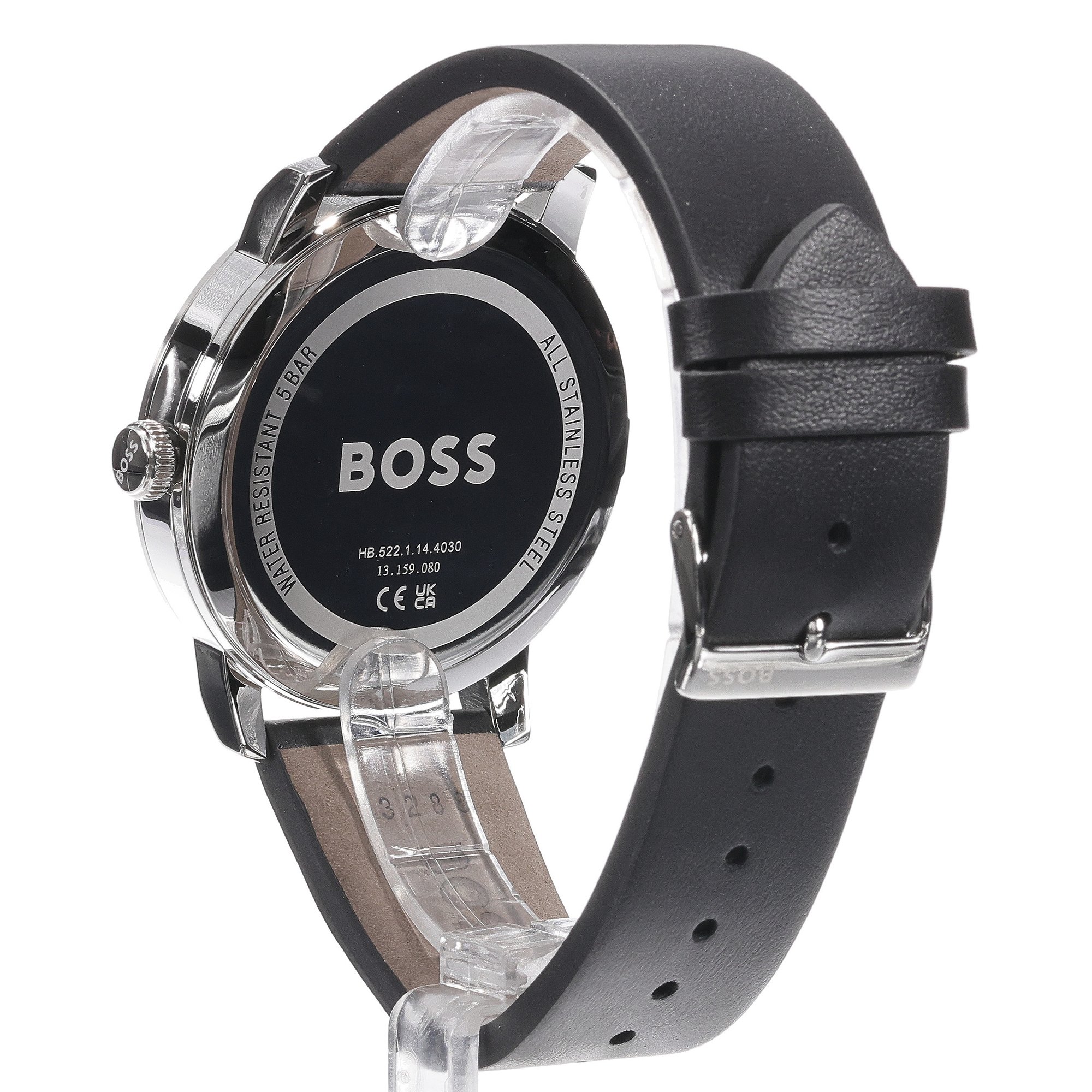 Boss 1514125 zegarek srebrny klasyczny Męskie pasek - miniatura 3