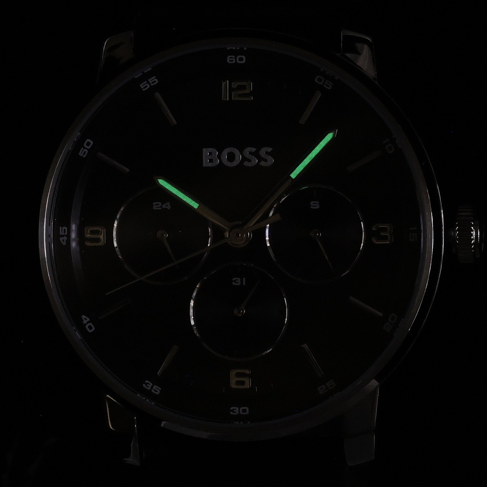 Boss 1514125 zegarek srebrny klasyczny Męskie pasek - miniatura 5