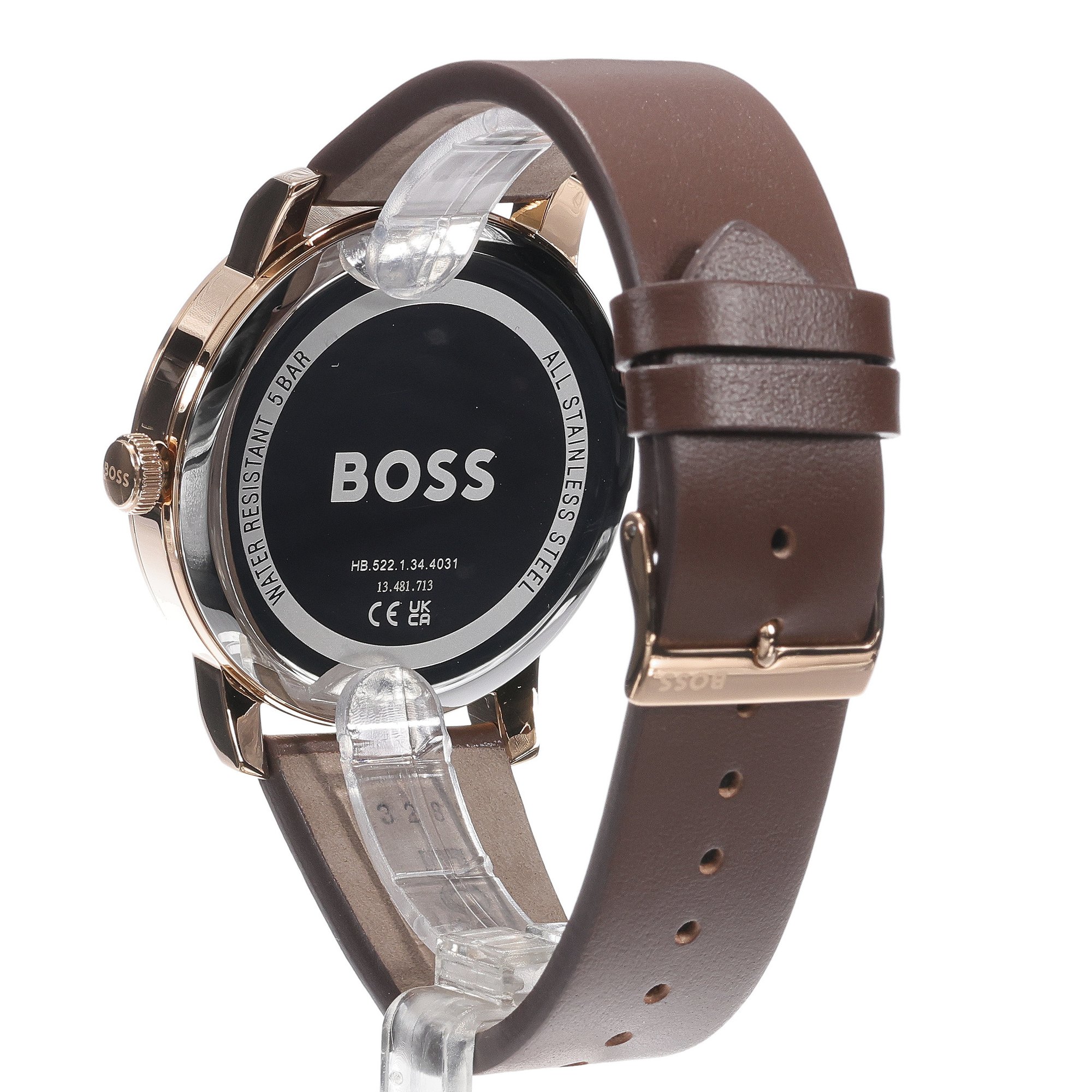Boss 1514126 zegarek różowe złoto klasyczny Męskie pasek - miniatura 3