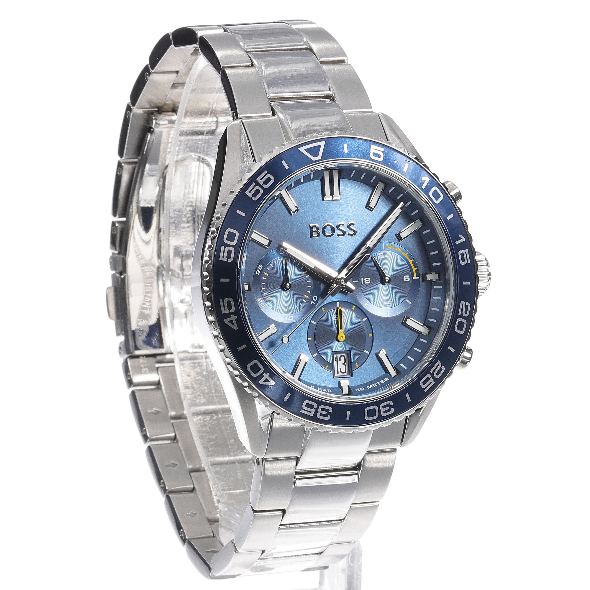 Boss 1514143 zegarek srebrny sportowy Męskie bransoleta