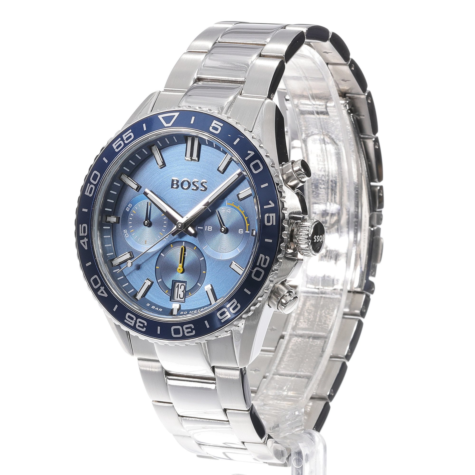 Boss 1514143 zegarek srebrny sportowy Męskie bransoleta