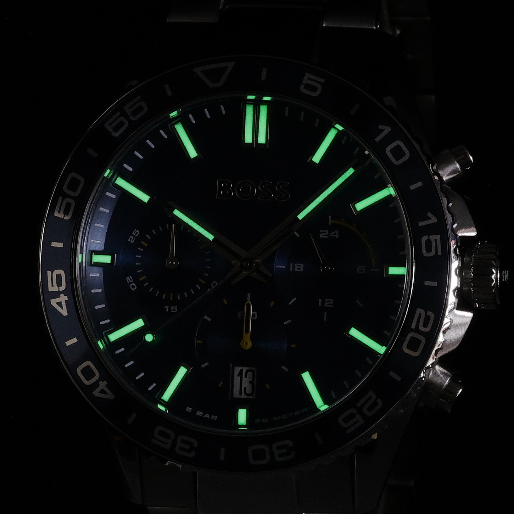 Boss 1514143 zegarek srebrny sportowy Męskie bransoleta