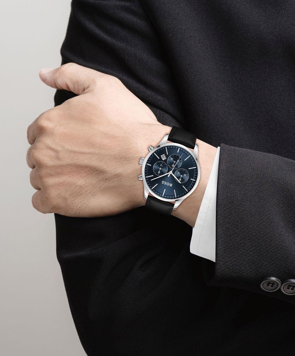 Boss 1514156 Avery Męskie klasyczny zegarek srebrny