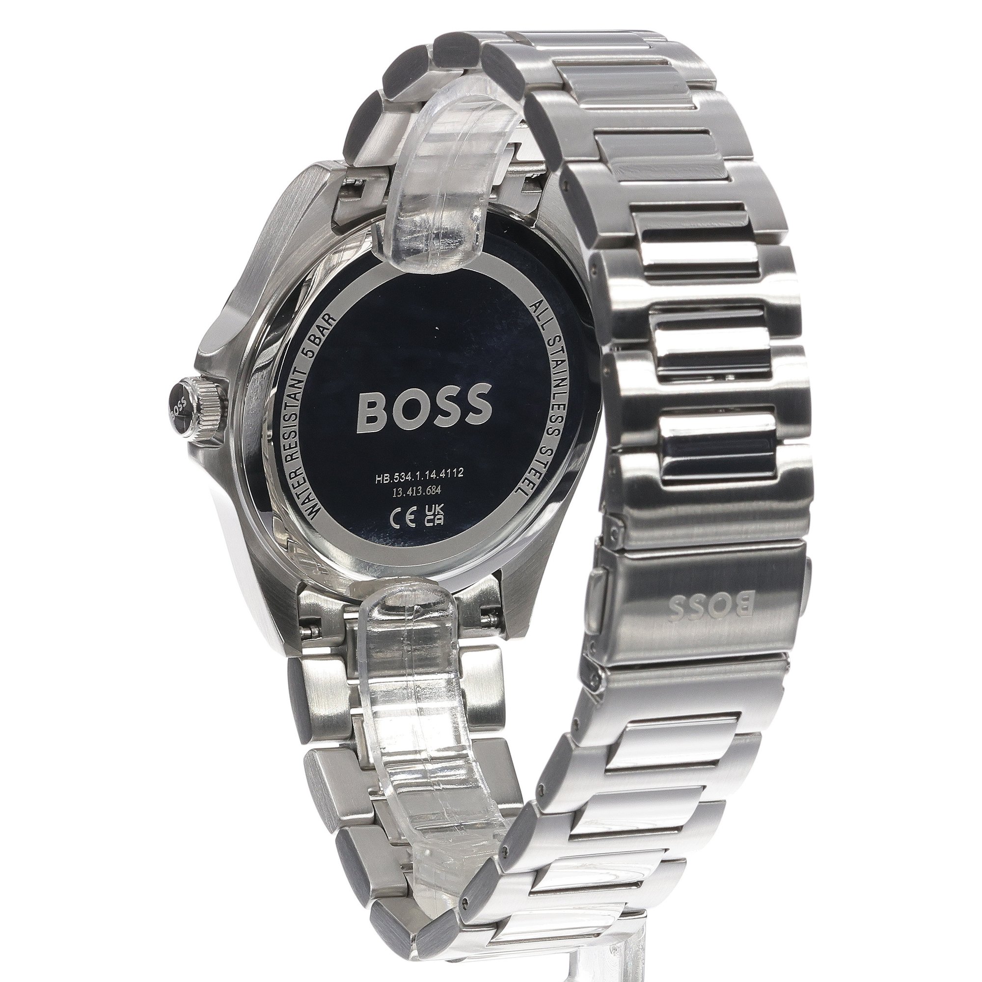 Boss 1514176 zegarek srebrny fashion-modowy Męskie bransoleta - miniatura 6