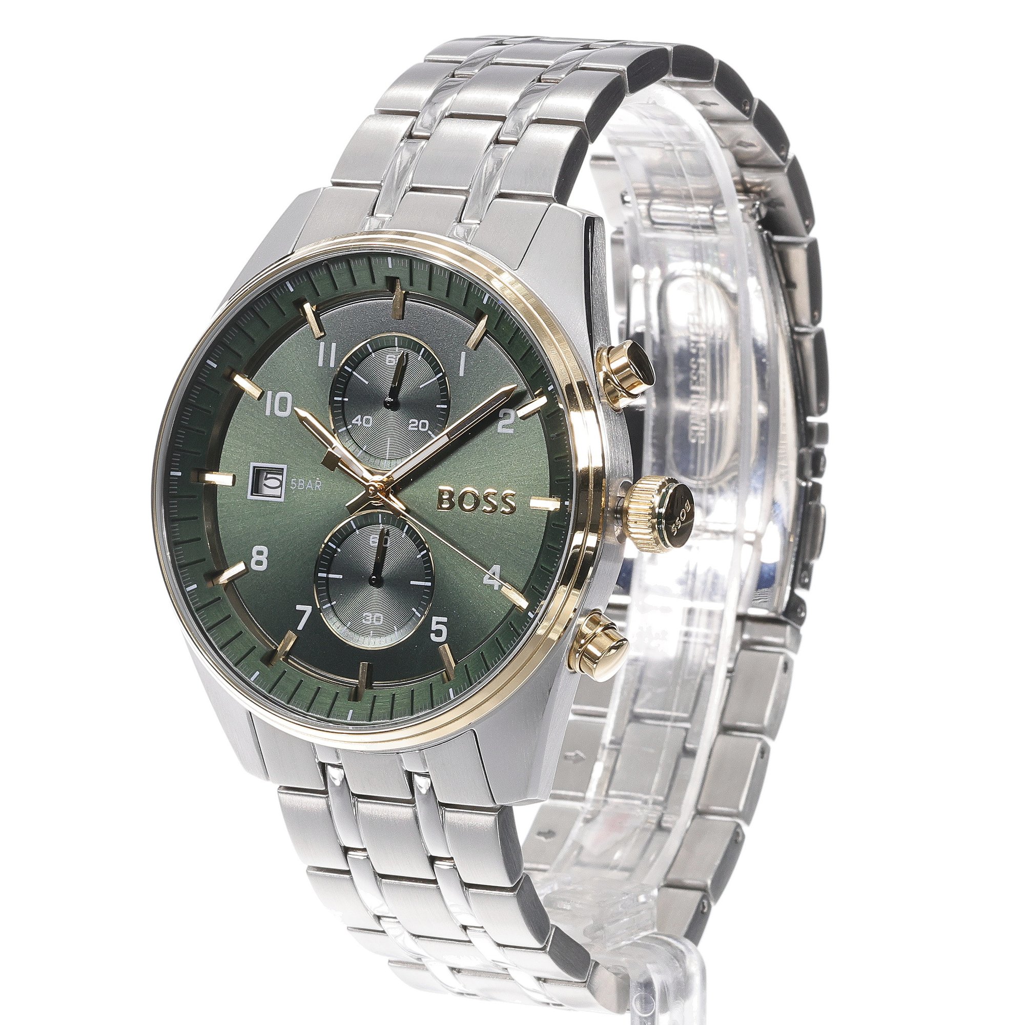 Boss 1514195 zegarek srebrny fashion-modowy Męskie bransoleta - miniatura 7