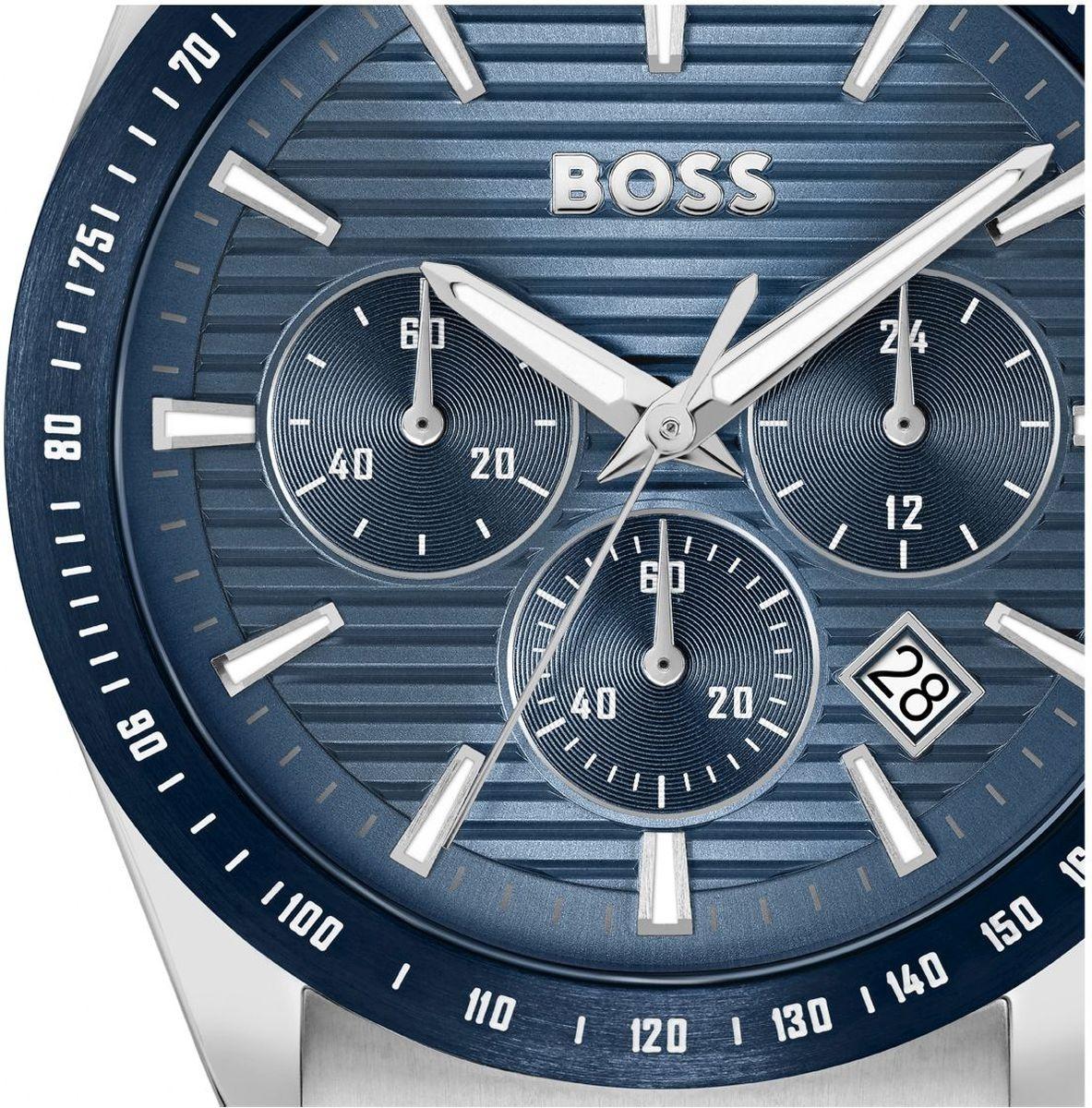 Boss 1514240 zegarek srebrny klasyczny Męskie bransoleta - miniatura 5