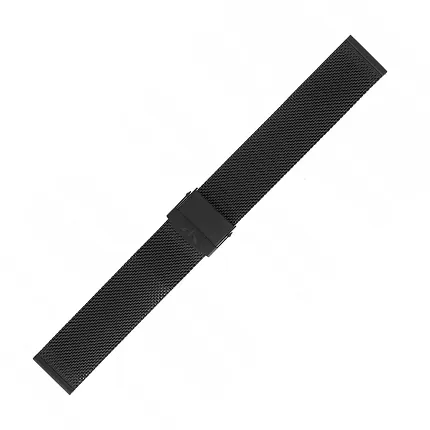 Bisset BM-101-18-BLACK Bransoleta Bisset - czarna, połysk