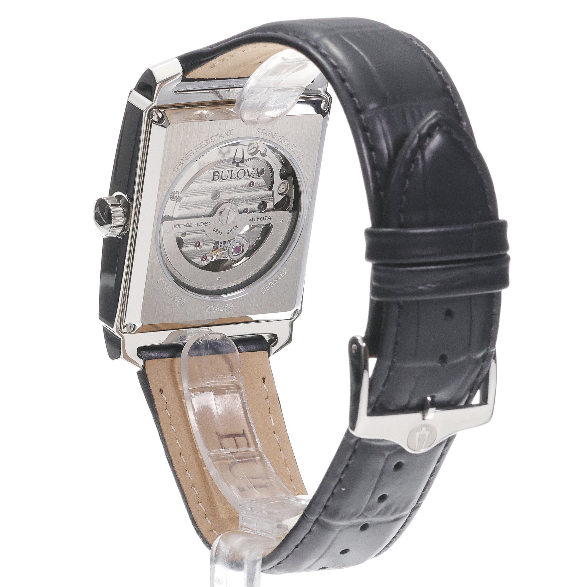Bulova 96A269 zegarek srebrny klasyczny Sutton pasek - miniatura 4