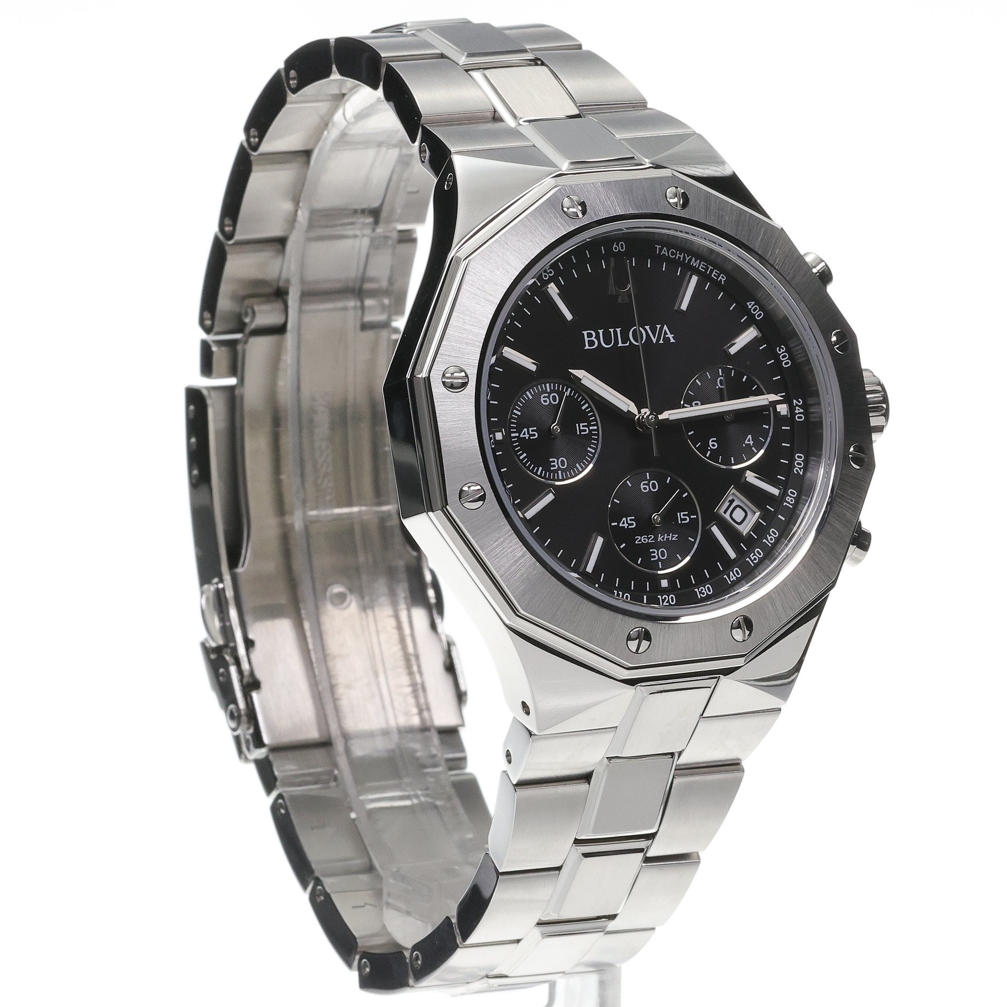 Bulova 96B410 zegarek srebrny elegancki Precisionist bransoleta - miniatura 3