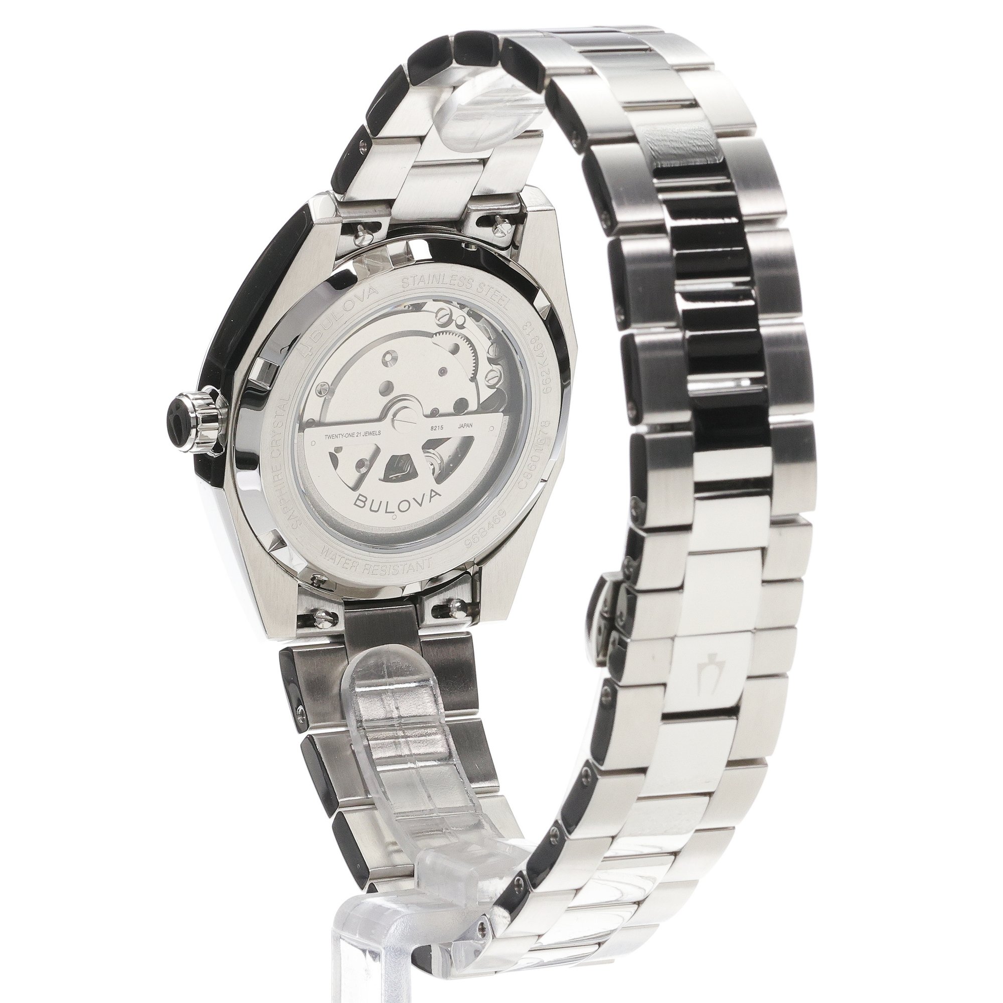 Bulova 96B469 zegarek srebrny klasyczny Surveyor bransoleta - miniatura 4