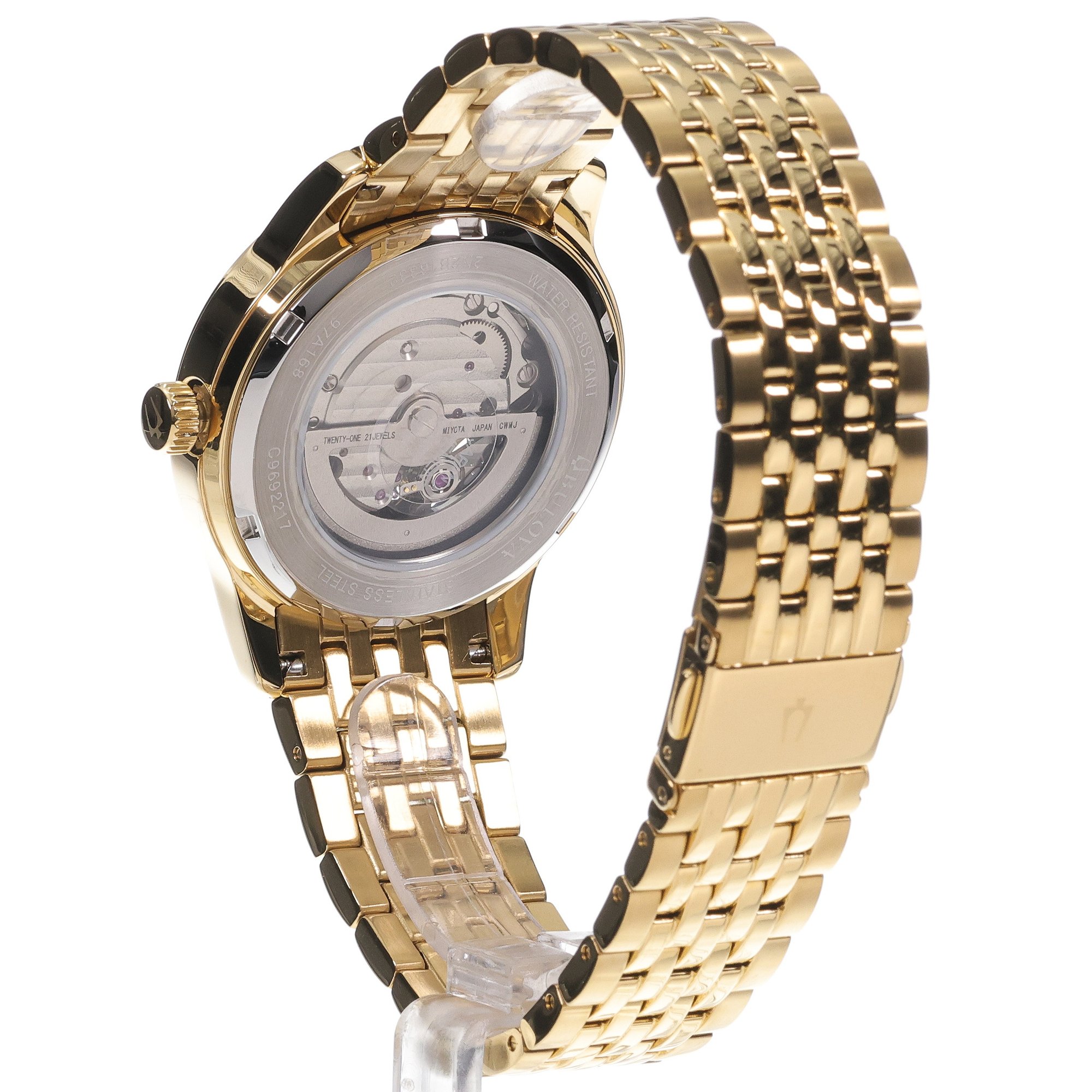 Bulova 97A168 zegarek złoty klasyczny Classic bransoleta - miniatura 4