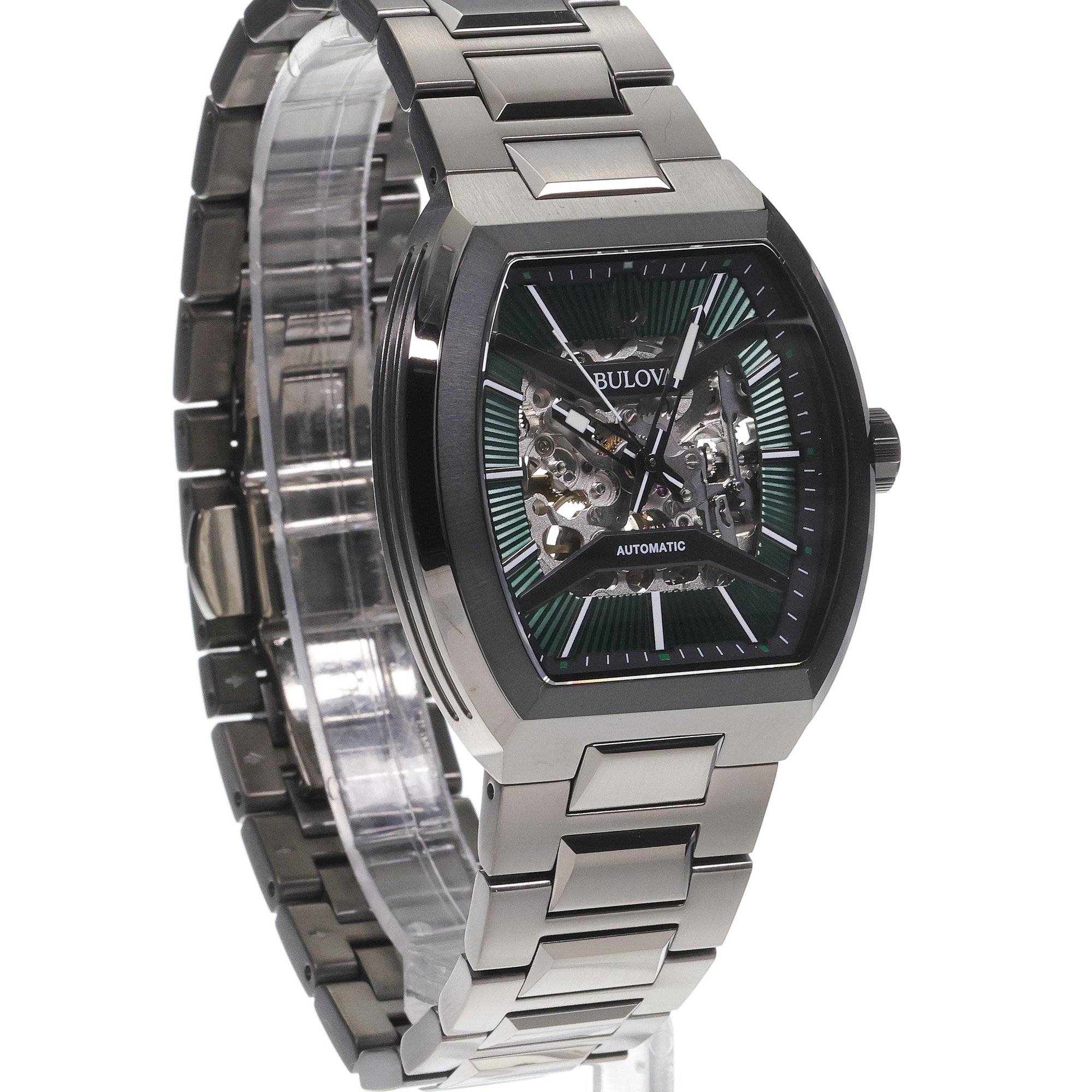 Bulova 98A321 Automatic Skieleton zegarek fashion-modowy Maquina - miniatura 3