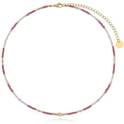 By Dziubeka NSC0384 Naszyjnik z kamieniami naturalnymi Heather - zdjęcie 1