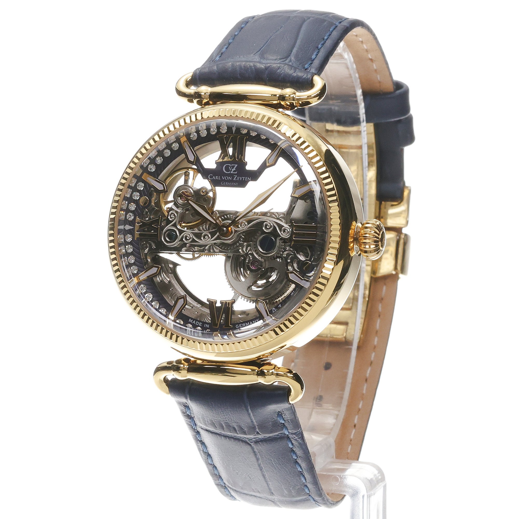 Carl von Zeyten CVZ0083GBLS Häusern Skeleton zegarek elegancki Häusern - miniatura 2