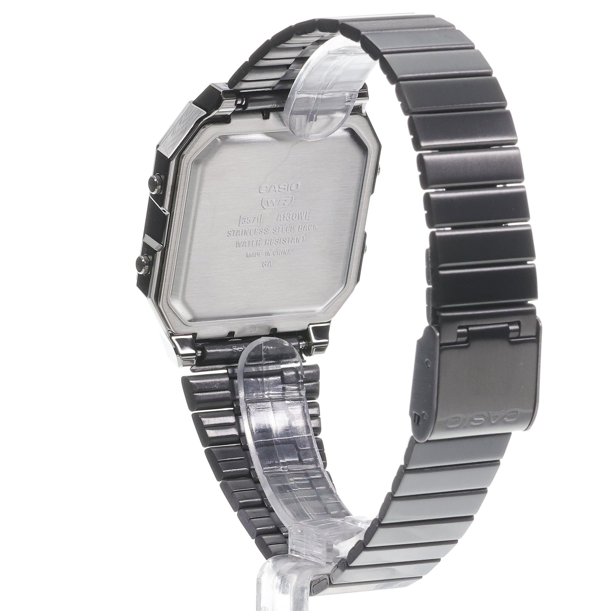 Casio A130WEGG-1AEF zegarek szary retro Retro bransoleta