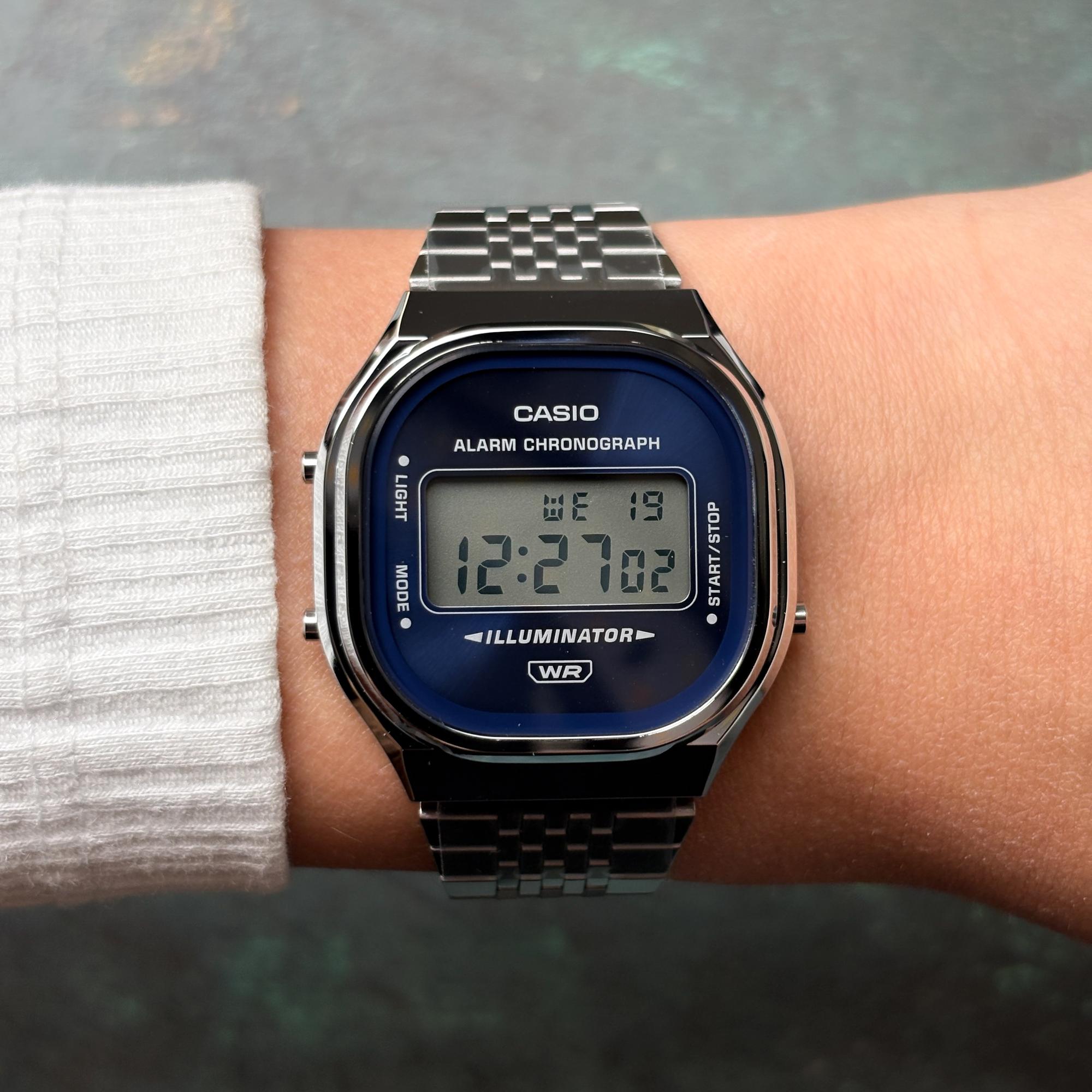 Casio A140WE-2AEF zegarek męski sportowy Retro bransoleta - miniatura 10