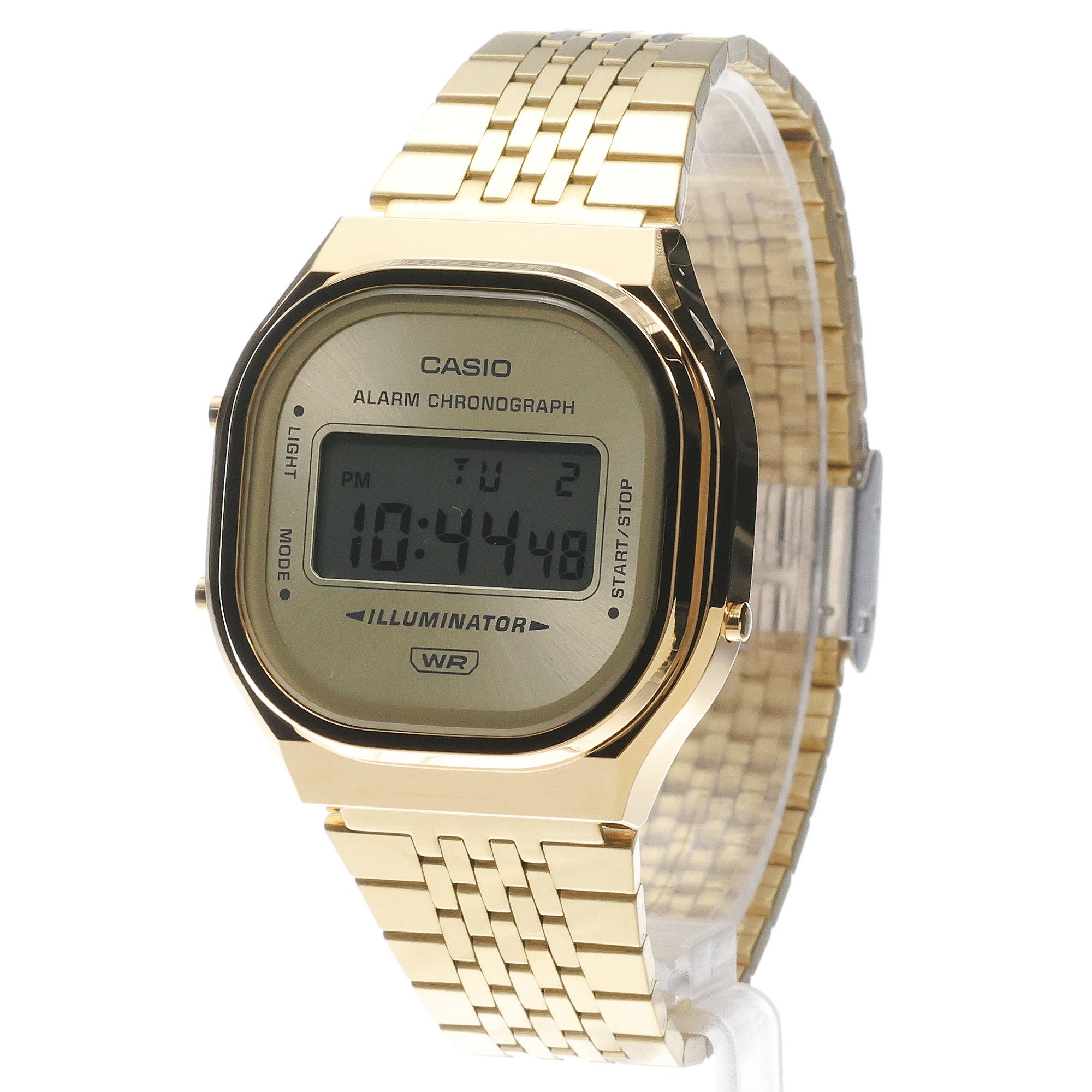Casio A140WEG-9AEF Retro sportowy zegarek złoty - miniatura 2