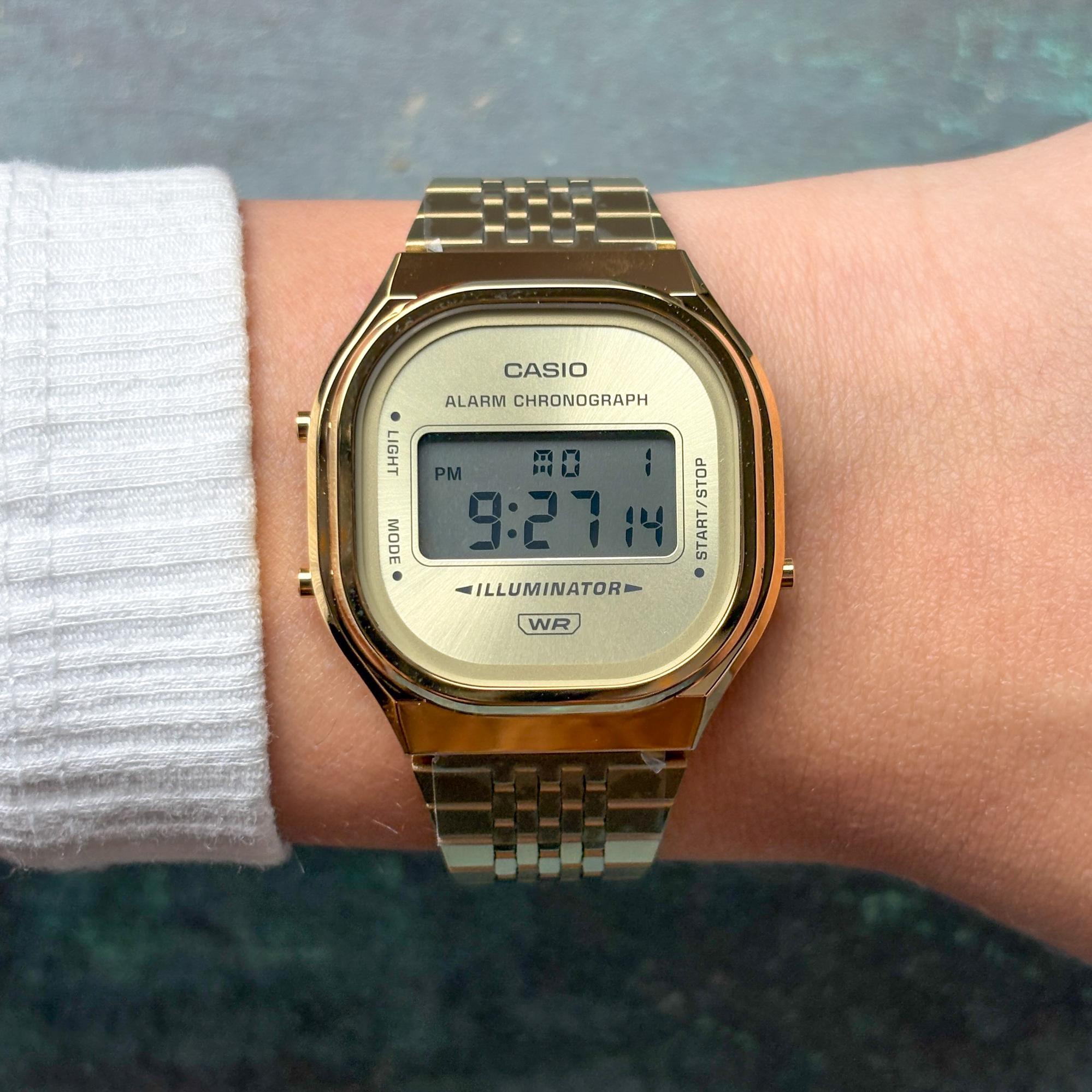 Casio A140WEG-9AEF zegarek męski sportowy Retro bransoleta - miniatura 10