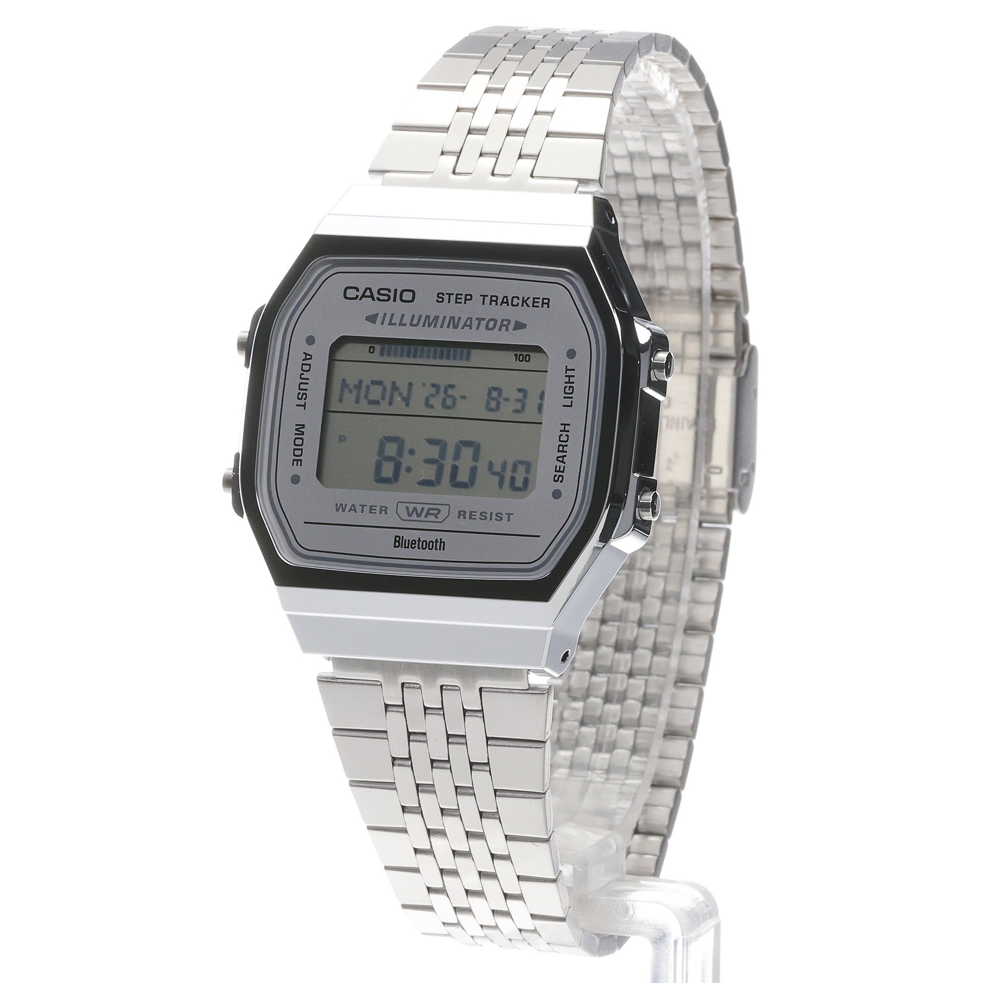 Casio ABL-100WE-7AEF Vintage Retro retro zegarek srebrny