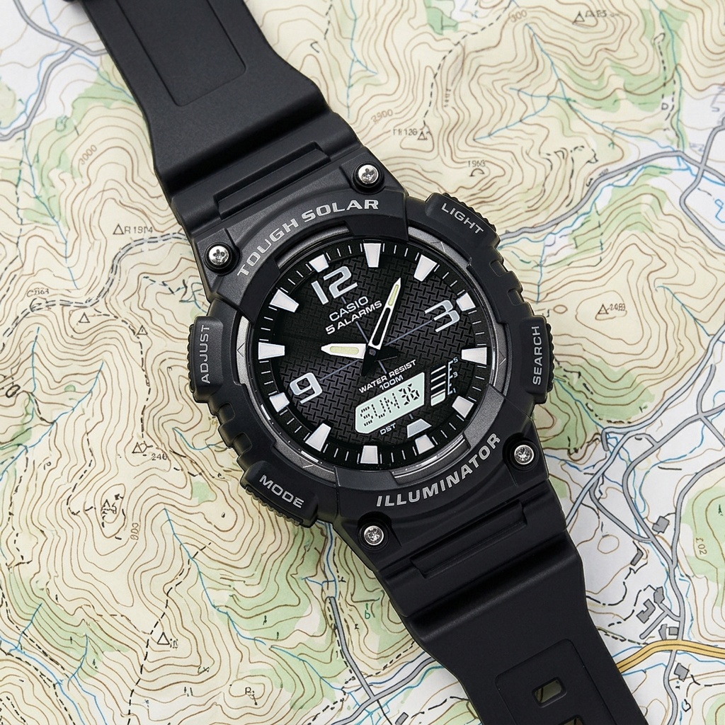 Casio AQ-S810W-1AVEF zegarek męski Analogowo - cyfrowe