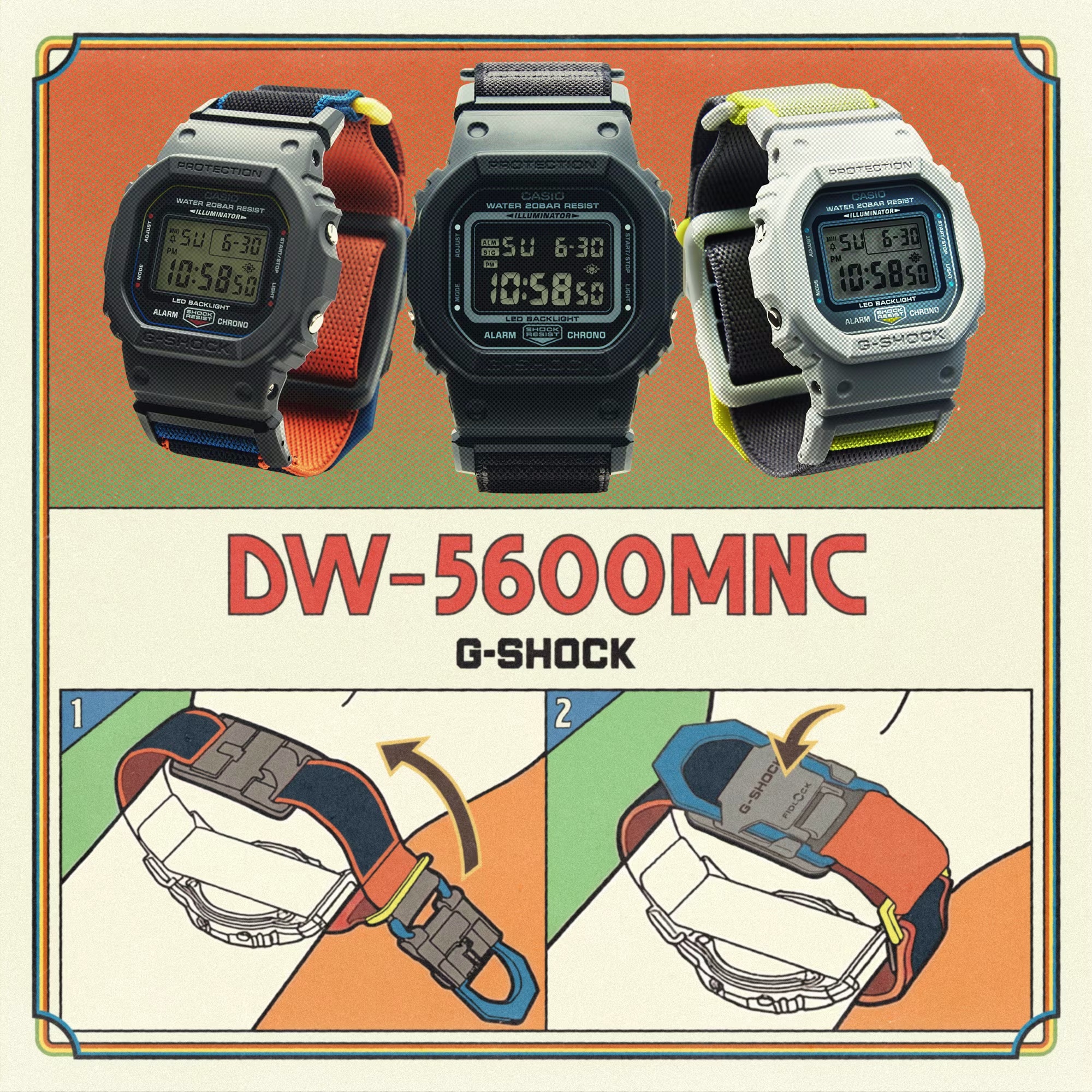 Casio DW-5600MNC-8A2ER zegarek - miniatura 13